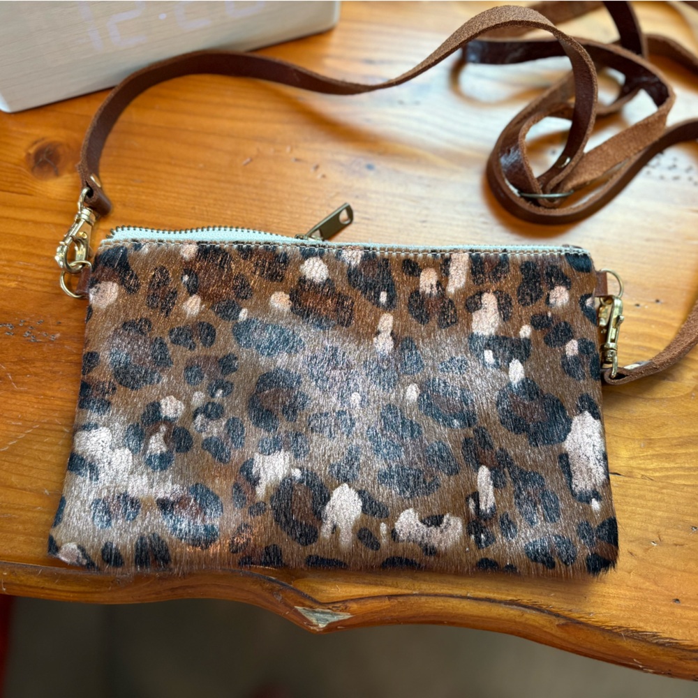 Leopard Print Crossbody Bag